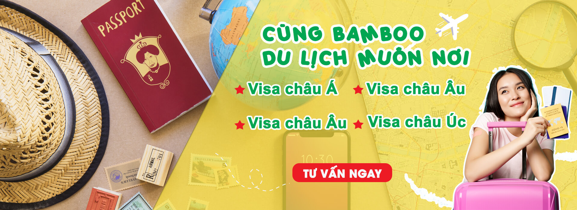 slide các loại visa